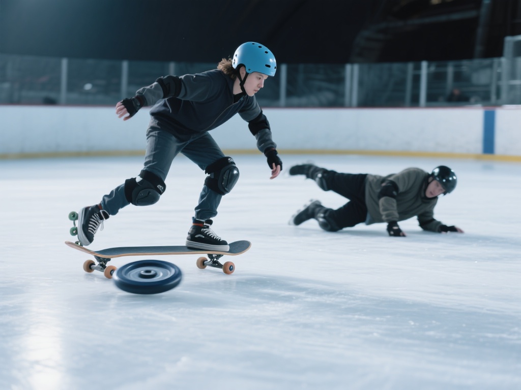 “滑板与冰盘的奇妙交融”