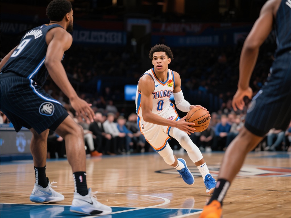 雷霆与步行者巅峰对决：哈利伯顿精彩时刻汇总