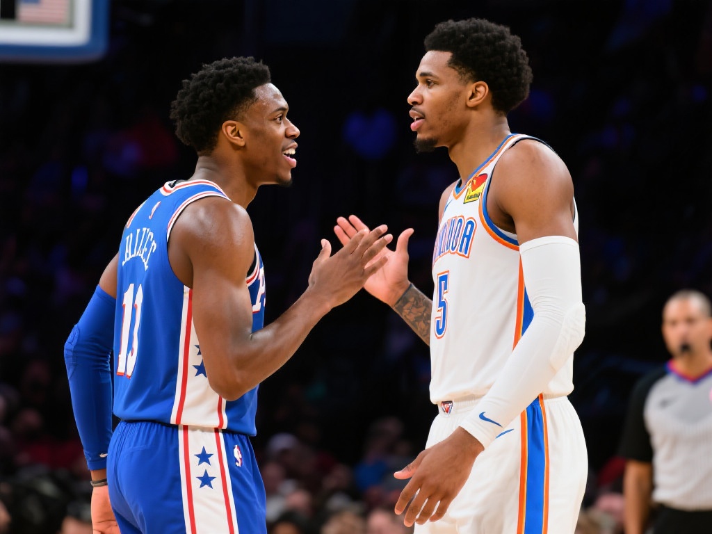 施罗德凶犯亚历山大后，两人场上动作激烈交流