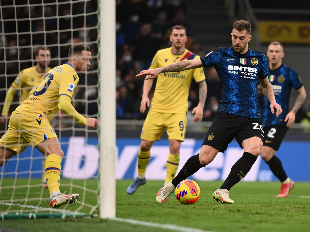 意甲-阿斯拉尼点球建功 国米小胜维罗纳距榜首仅差3分